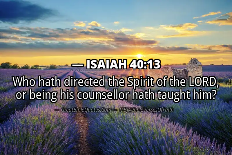 ISAIAH 40:13 Verse
