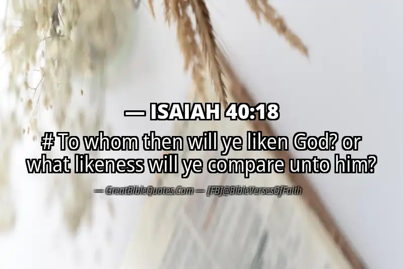 ISAIAH 40:18 Verse