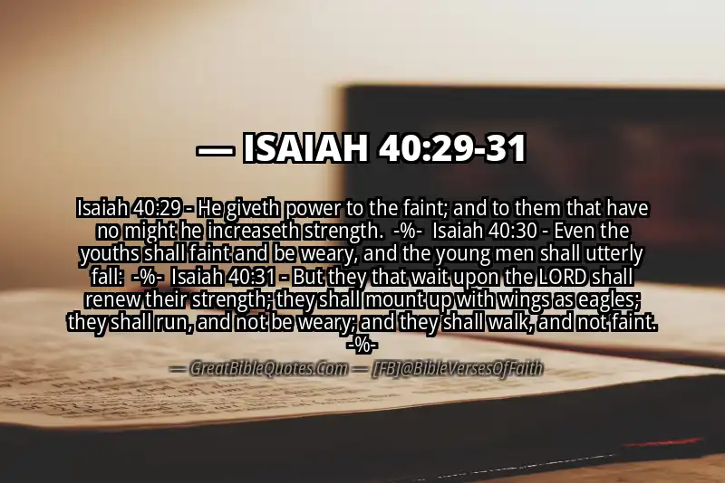 Image for ISAIAH 40:29-31 Bible verse