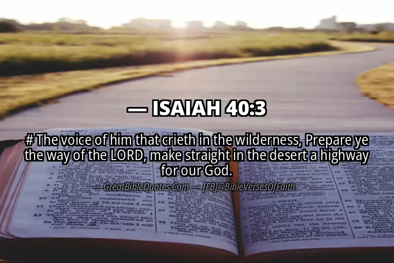 ISAIAH 40:3 Verse