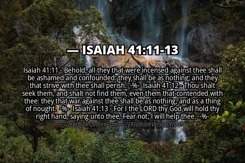 Image for ISAIAH 41:11-13 Bible verse