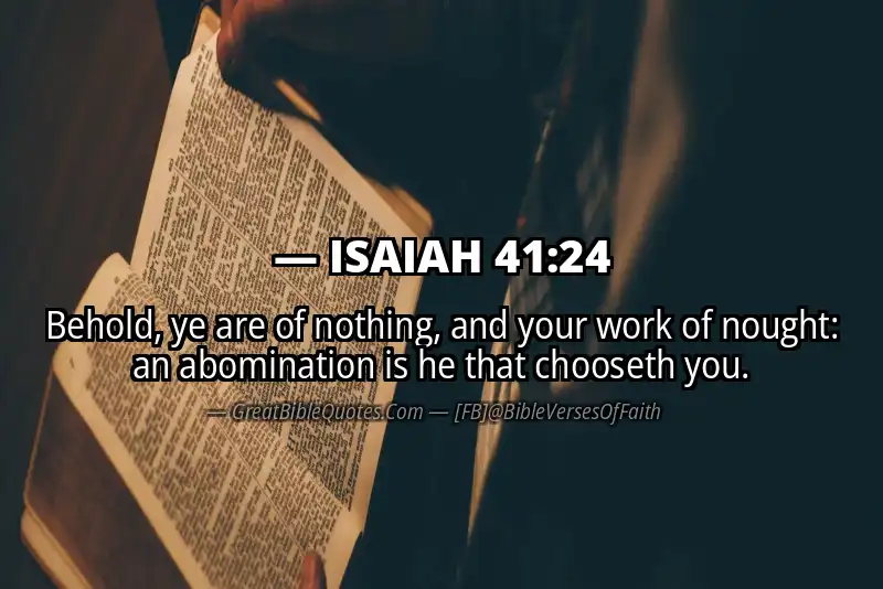 ISAIAH 41:24 Verse