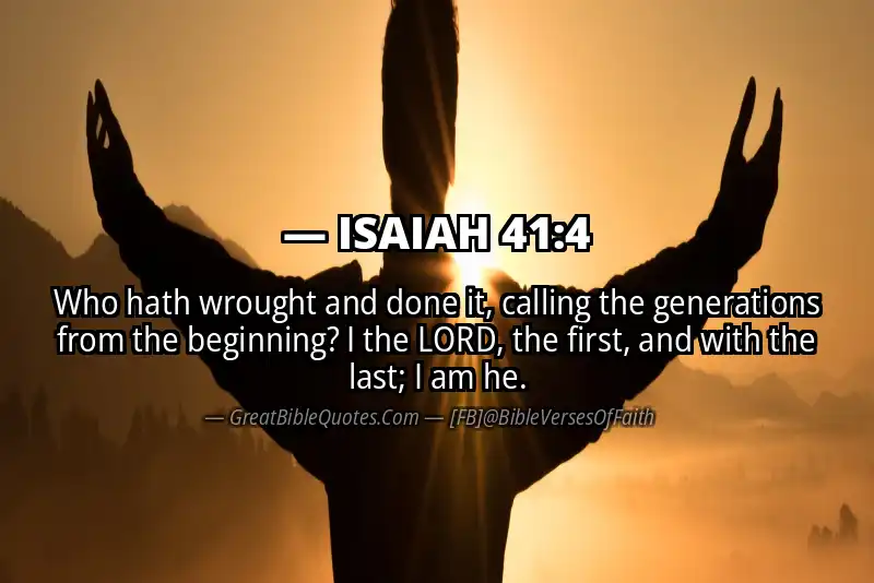 ISAIAH 41:4 Verse Image