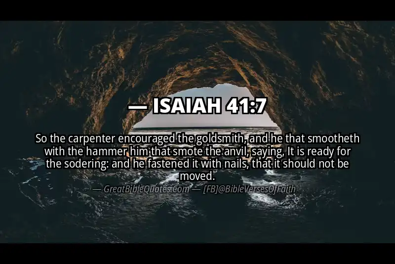 ISAIAH 41:7 Verse Image