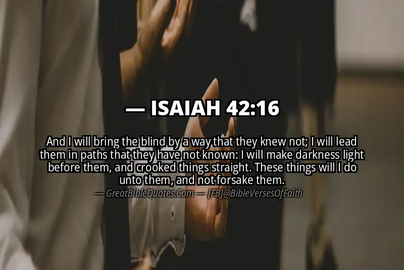 Image for ISAIAH 42:16 Bible verse