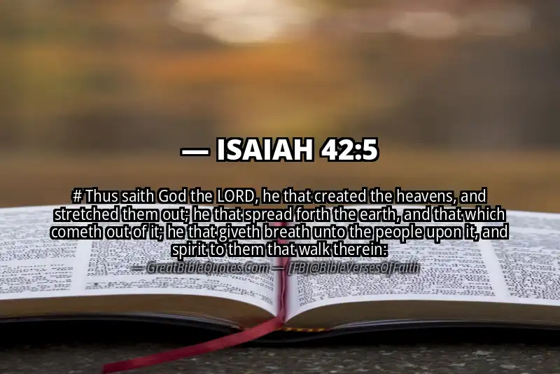 ISAIAH 42:5 Verse