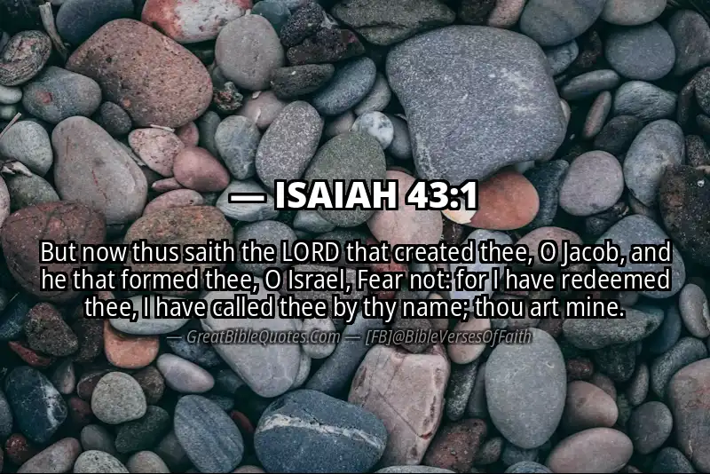 Image for ISAIAH 43:1 Bible verse