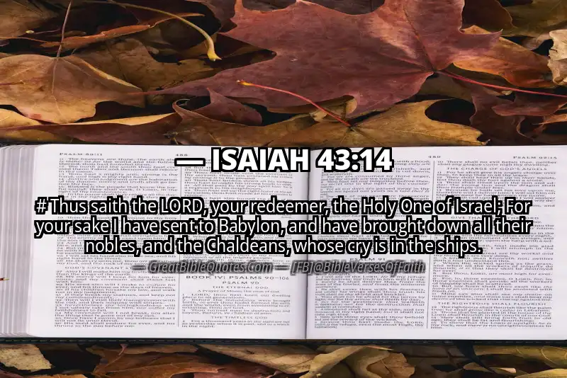 ISAIAH 43:14 Verse