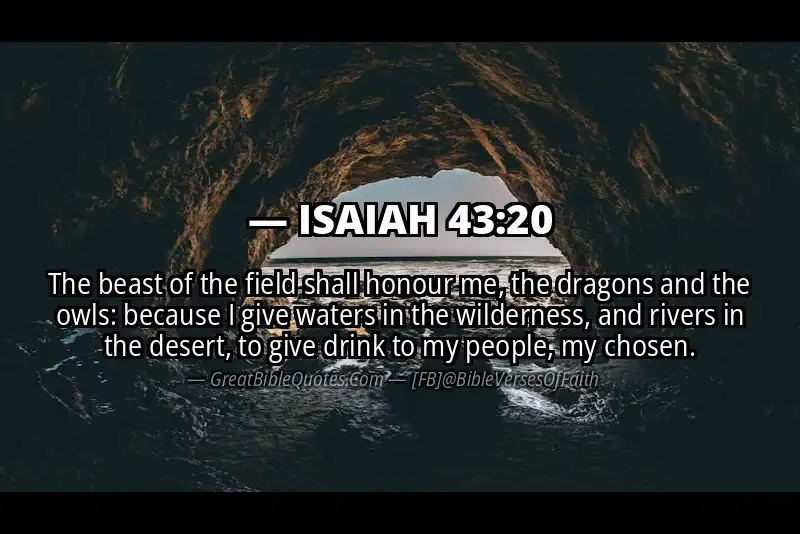 ISAIAH 43:20 Verse