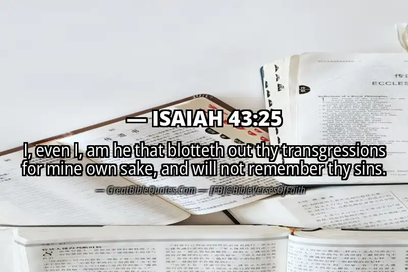ISAIAH 43:25 Verse
