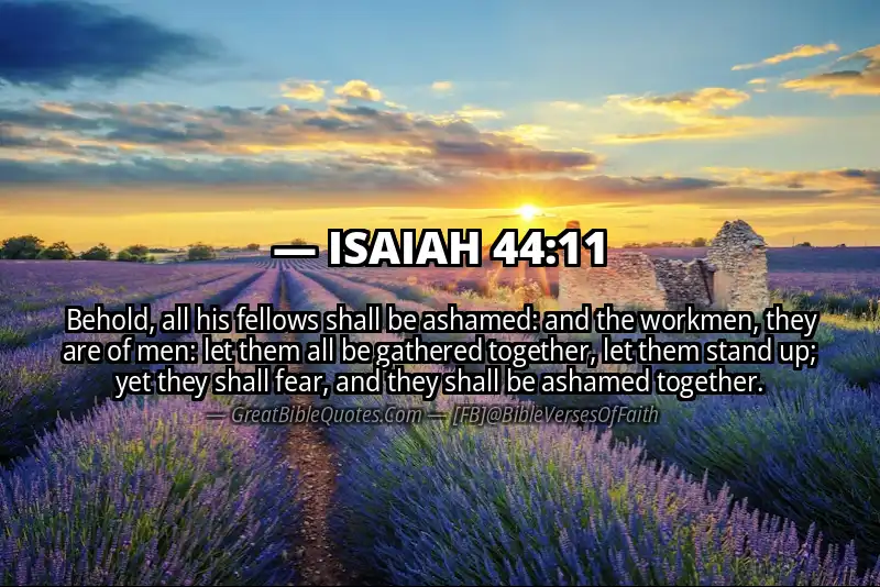 ISAIAH 44:11 Verse Image