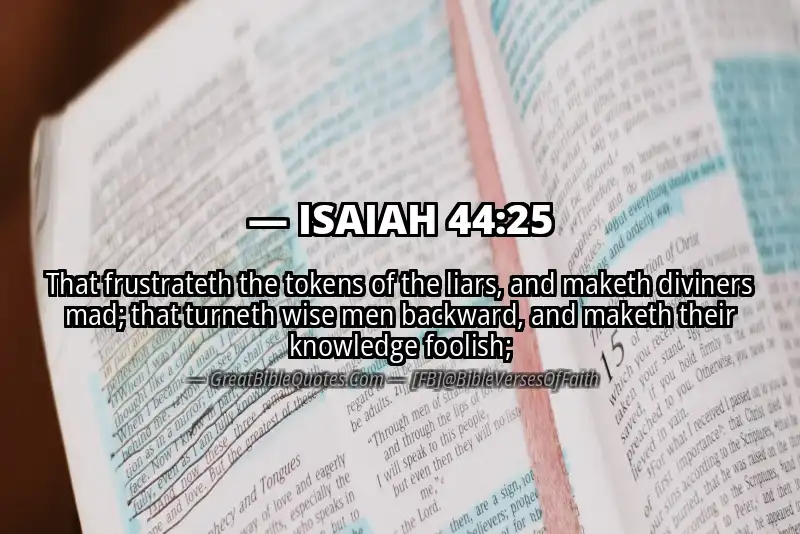 ISAIAH 44:25 Verse