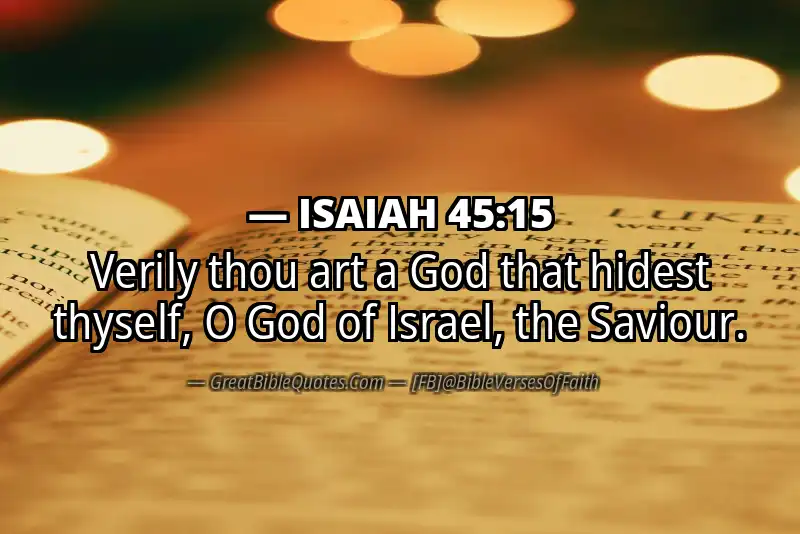 ISAIAH 45:15 Verse Image