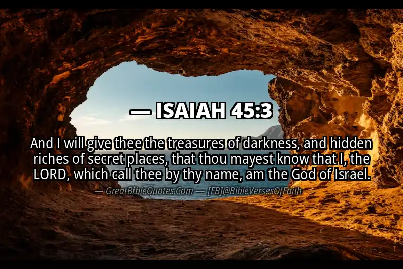 Image for ISAIAH 45:3 Bible verse