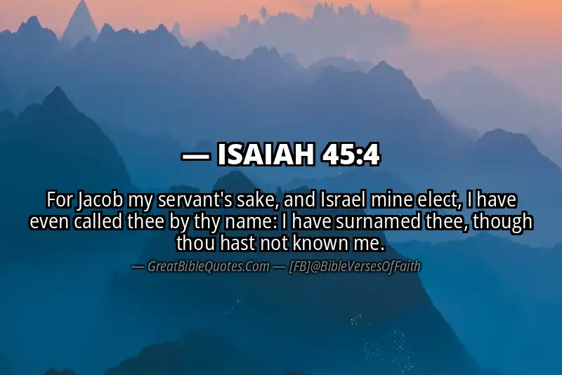 ISAIAH 45:4 Verse