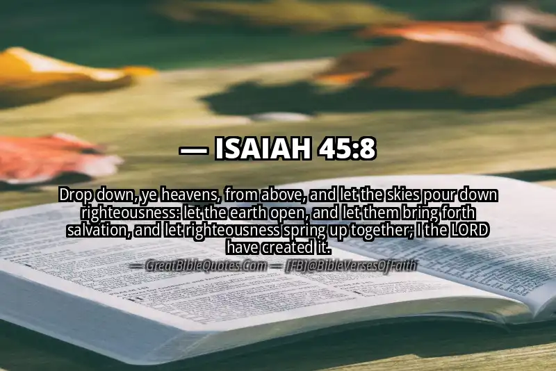 ISAIAH 45:8 Verse