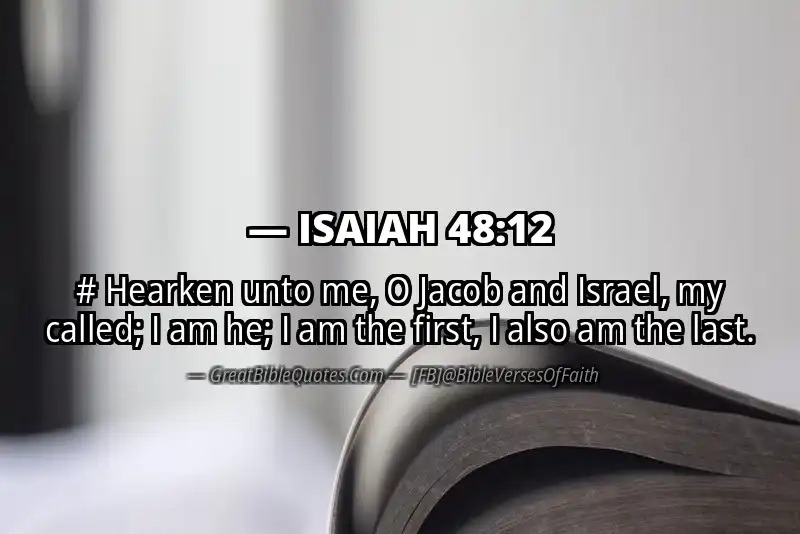 ISAIAH 48:12 Verse