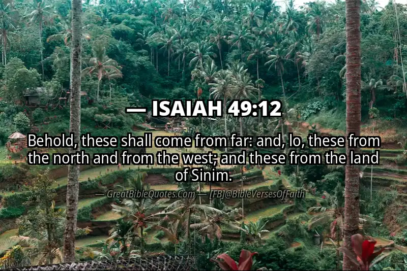 ISAIAH 49:12 Verse