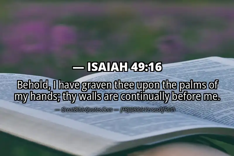 ISAIAH 49:16 Verse