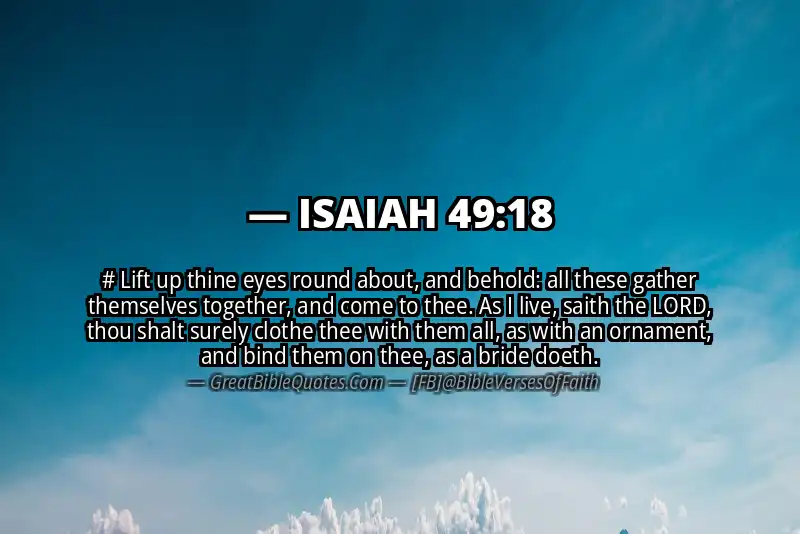 ISAIAH 49:18 Verse