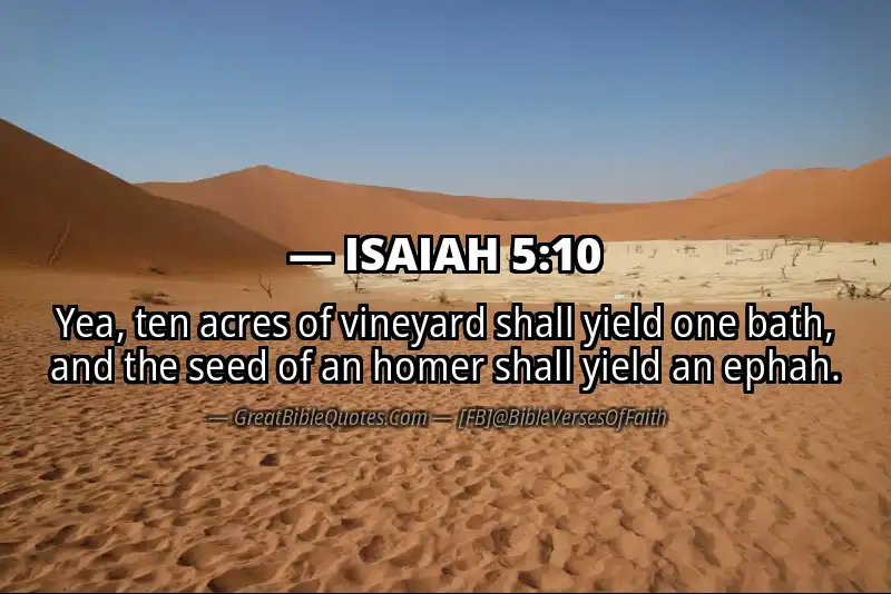 ISAIAH 5:10 Verse