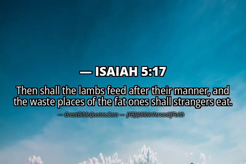 ISAIAH 5:17 Verse