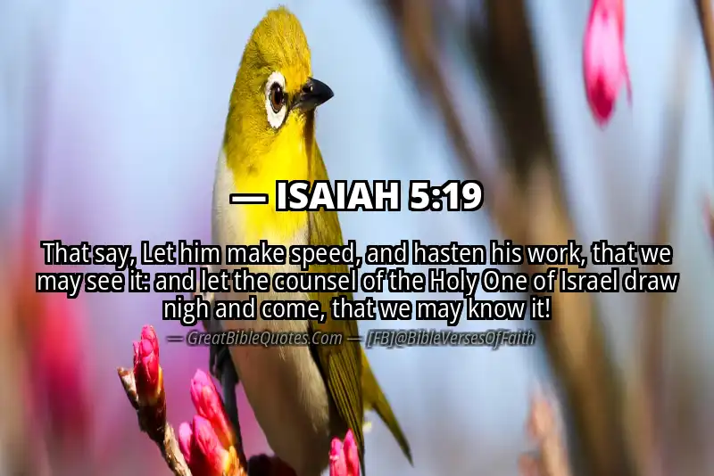 ISAIAH 5:19 Verse