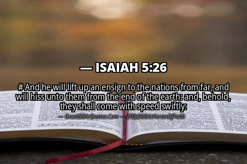 ISAIAH 5:26 Verse