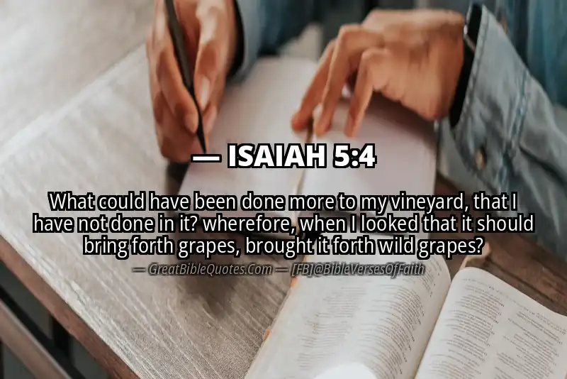 ISAIAH 5:4 Verse Image