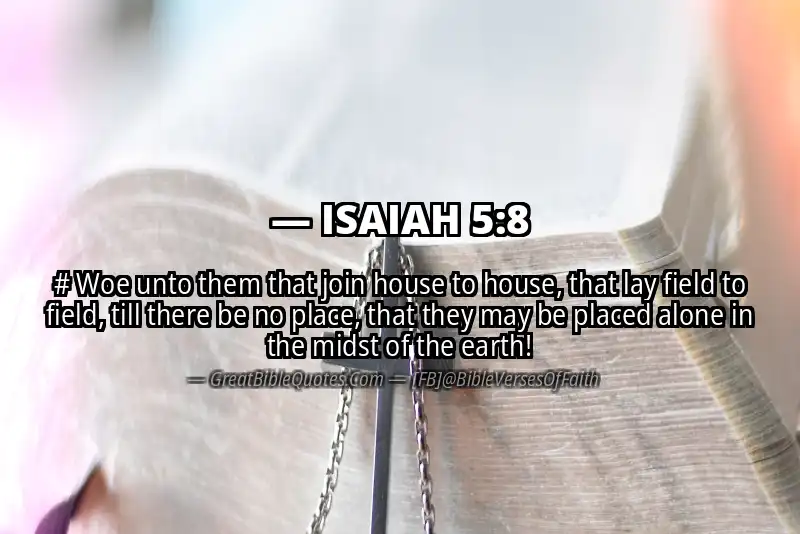 ISAIAH 5:8 Verse