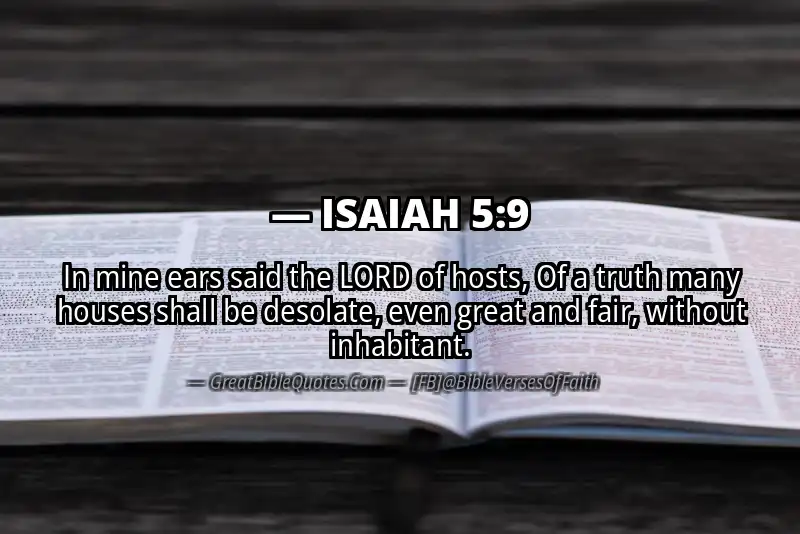 ISAIAH 5:9 Verse