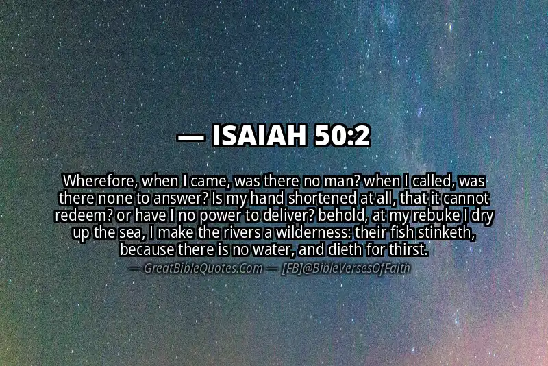 ISAIAH 50:2 Verse