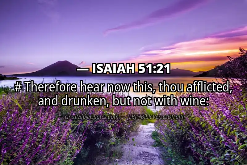ISAIAH 51:21 Verse