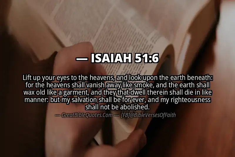 ISAIAH 51:6 Verse