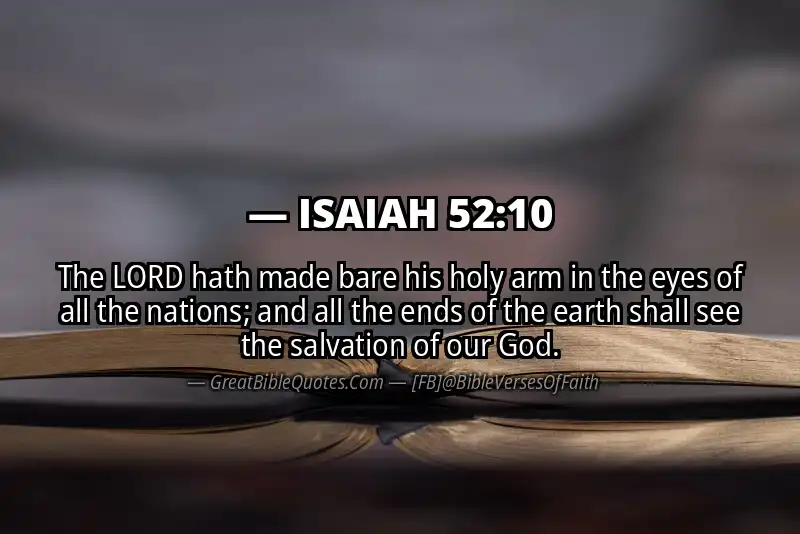 ISAIAH 52:10 Verse