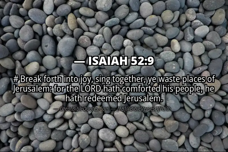ISAIAH 52:9 Verse