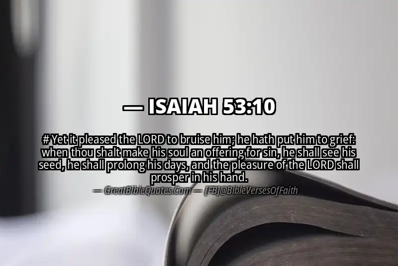 ISAIAH 53:10 Verse