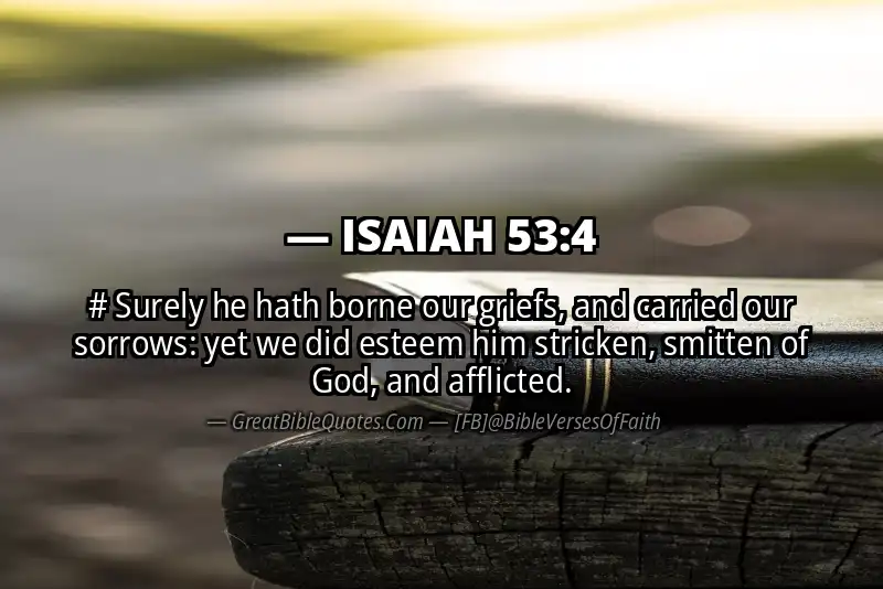 ISAIAH 53:4 Verse