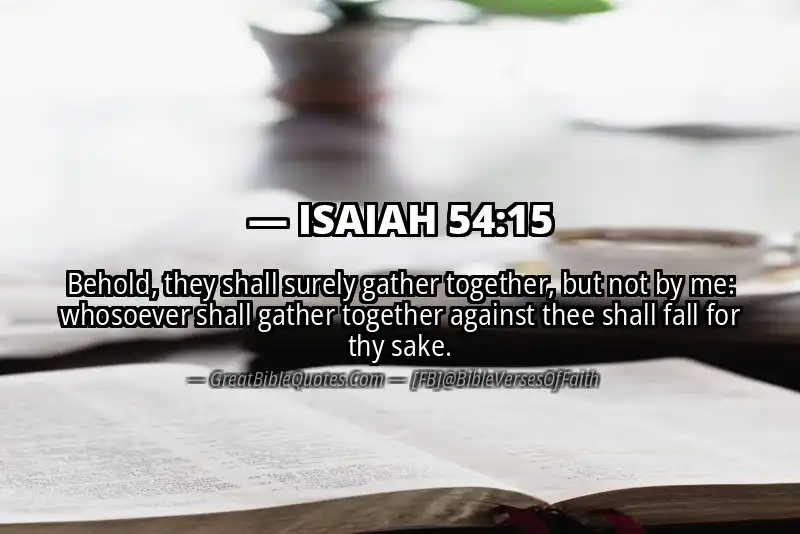 ISAIAH 54:15 Verse Image