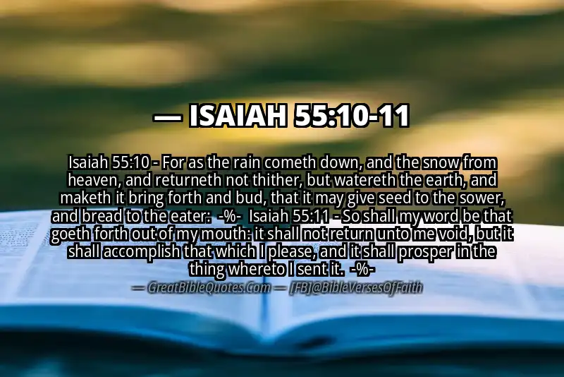 Image for ISAIAH 55:10-11 Bible verse