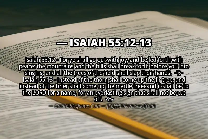 Image for ISAIAH 55:12-13 Bible verse