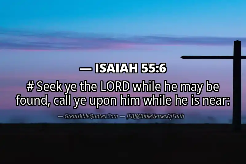 ISAIAH 55:6 Verse