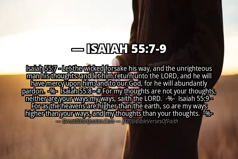 Image for ISAIAH 55:7-9 Bible verse