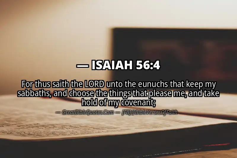 ISAIAH 56:4 Verse