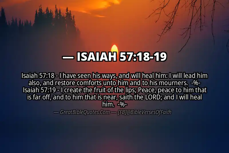 Image for ISAIAH 57:18-19 Bible verse