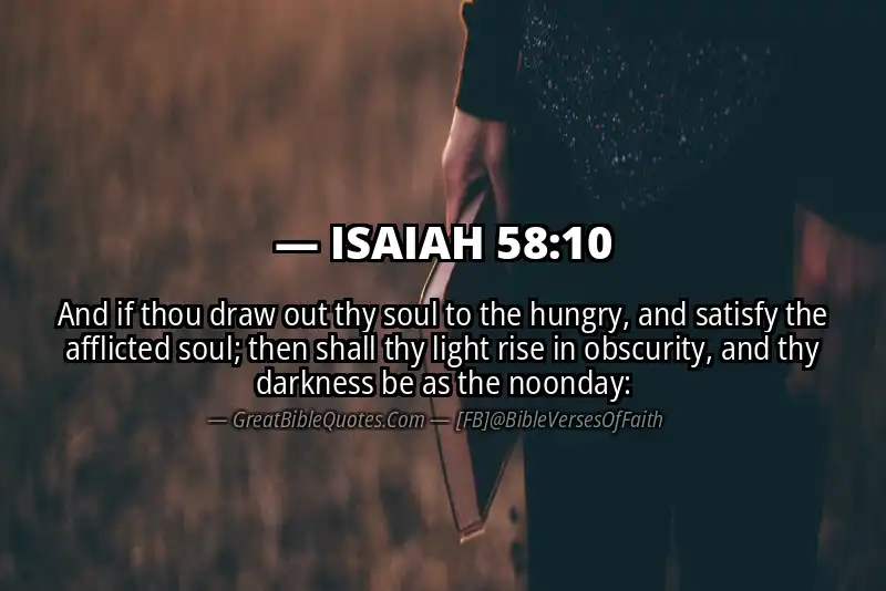 ISAIAH 58:10 Verse