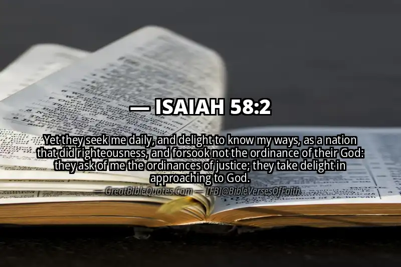 ISAIAH 58:2 Verse