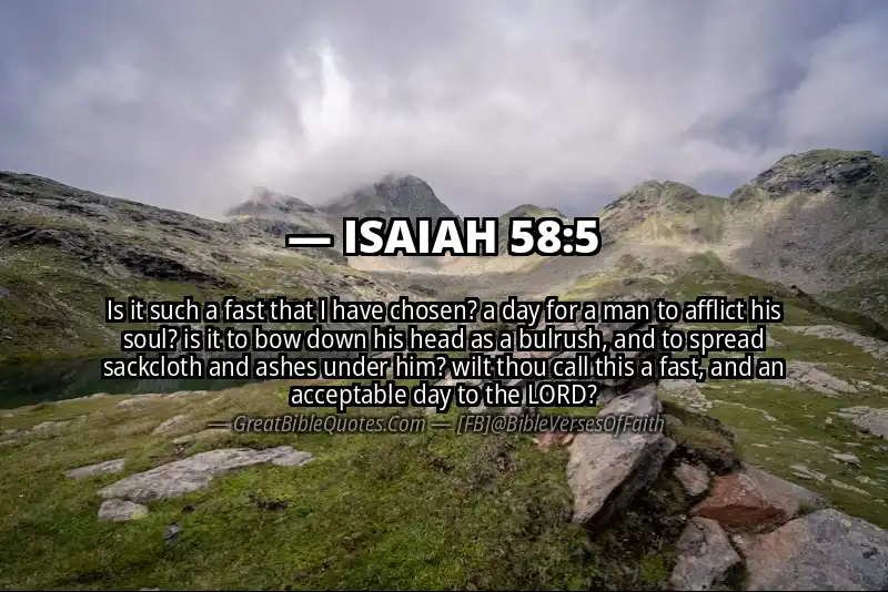 ISAIAH 58:5 Verse