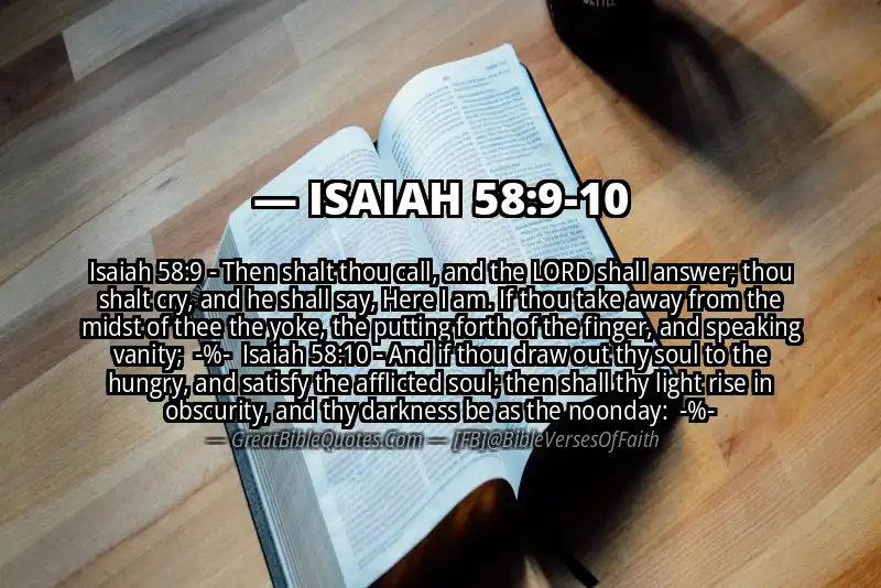 Image for ISAIAH 58:9-10 Bible verse