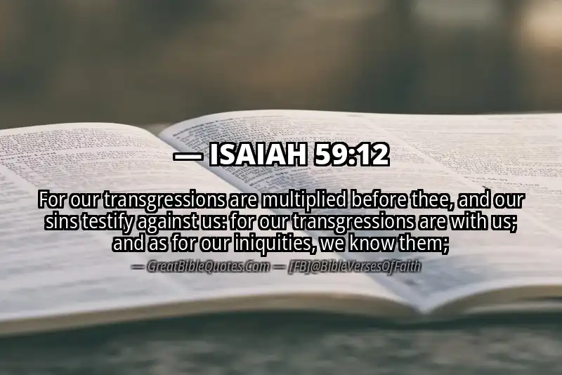 ISAIAH 59:12 Verse
